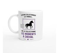 PassionCadeau Mug Équitation Moi Je Collectionne Les Moments À Cheval | idée cadeau originale