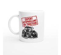 PassionCadeau Mug Expert Autoproclamé En Tracteur | Mug Rigolo Agriculteur - Idée Cadeau Originale