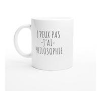 PassionCadeau Tasse Fun J'peux pas j'ai philosophie - Mug humour cadeau original