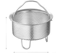 Passoire 304 Épaisse avec Pieds - Panier de Cuisson Vapeur Réglable pour Légumes et Pâtes - 11,9cm(A)
