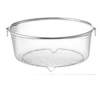 Passoire 304 Style Japonais avec Pieds Stables - Égouttoir Cuisine Maille Fine pour Pâtes et Légumes - Tamis pour robuste 25,8 cm(B)