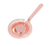 Passoire à bar, passoire à cocktail en acier inoxydable, outil de filtrage fin professionnel, filtre à cocktail et à ressort glacé pour barman, restaurant, fête (Or Rosé)