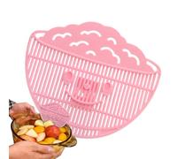Passoire à casserole avec dispositif - Petit filet multifonctionnel en forme de - Petite passoire à pâtes - Accessoire de cuisine - Pour la maison, le restaurant, l'appartement, les pâtes, les