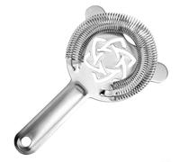 Passoire à cocktail en acier inoxydable avec ressort pour shakers Boston et verres à mélanger | Construction sans soudure 304 | Outil de bar lavable au lave-vaisselle pour barmen à domicile (C)
