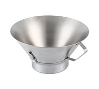 Passoire à huile de cuisson - 562 g en acier inoxydable, filtre à graisse à mailles fines, égouttoir à frire, accessoire de préparation de cuisine, panier filtrant l'huile pour poisson, viande, frites