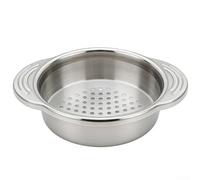 Passoire à mailles fines en acier 304 - 12 cm - Anti-rouille - Acier 304 | Acier 304, résistant à la rouille, double poignée d'oreille, 12 cm de diamètre, passe au lave-vaisselle