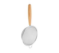 Passoire à mailles fines - Petite passoire pour la cuisine, passoire en acier inoxydable 304, passoire avec poignée en bois, parfaite pour tamiser, filtrer et égoutter