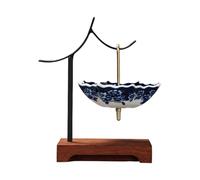 Passoire à parapluies en céramique avec en bois et crochet, fournitures de préparation du thé pour feuilles en vrac, filtrage du thé et du café, accessoires traditionnels chinois