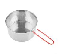 Passoire à pâtes en acier inoxydable avec poignée amovible, 20 cm de diamètre pour égoutter et cuire à la vapeur, convient aux casseroles de 2 l et 3 l, passe au lave-vaisselle (05)