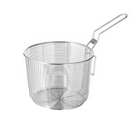 Passoire à pâtes Panier à passoire friture, maille Fine, fond antiadhésif, poignée pliable, Anti-brûlure, résistant la chaleur(L)