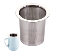 Passoire à thé et filtre à café en acier inoxydable 304 à mailles fines | Acier inoxydable 304 de qualité alimentaire, panier à mailles ultra fines, options de double taille, multi- pour le thé,