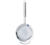 Passoire à thé tamis fin cerclé inox brillant avec manche 8 cm