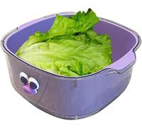 Passoire avec bol, passoire à bol | Égouttoir 2-en-1 pour aliments | Égouttoir double couche, multifonctionnel, avec un panier de lavage pour légumes idéal pour nettoyer les salades de pâtes et les fr