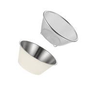 Passoire Bol en Acier Inoxydable 700ml, Panier la Cuisine | Rangement Facile, Filtration des Aliments, Design Stable et Robuste, Usage la Cuisine pour Fruits et Riz