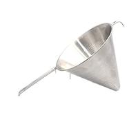Passoire Chinois Cuisine Inox Conique Profonde Passe Sauce Filtration Tamis Egouttoir Acier Inoxydable Utilisation Professionnelle Restaurant (Diamètre 22 cm)