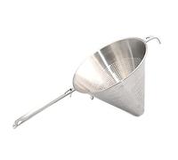 Passoire Chinois Cuisine Inox Conique Profonde Passe Sauce Filtration Tamis Egouttoir Acier Inoxydable Utilisation Professionnelle Restaurant (Diamètre 19 cm)