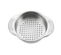 Passoire compacte en acier inoxydable avec base antidérapante, outil de vidange facile pour haricots de thon, fruits dans la cuisine