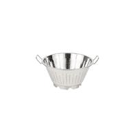 Passoire conique avec pied - 2 anses - inox - 36 cm