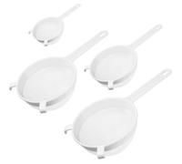 Passoire Cuisine - 4 Pièces - Plastique - Maille Fine - Égouttage Pâtes Légumes - Blanc BLU-RAY INTERACTIF - BLU-RAY E