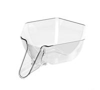 Passoire d'angle pour évier pour attraper et égoutter les pâtes - Tamis de cuisine multifonction avec crochet de suspension - PET 24 cm (transparent)