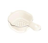 Passoire de cuisine 2 en 1 - Petite passoire de cuisine - Passoire à légumes - Bol de lavage en plastique - Double couche - Panier de vidange avec poignée