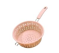 Passoire de cuisine avec poignée ergonomique - Cuillère filtrante de qualité pour égoutter et frire les aliments en toute sécurité - Passoire permanente en maille
