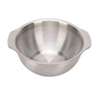 Passoire de cuisine en acier inoxydable, passoire à pâtes avec 2 poignées (Petite 23.5 cm)