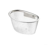 Passoire de cuisine suspendue en acier inoxydable semi-circulaire | Acier inoxydable 304, trous en maille fine, empêche l'encrassement, s'adapte aux petits éviers, construction antirouille