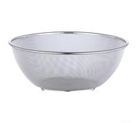 Passoire d'évier en acier inoxydable de qualité 304 - Passoire multi-couches pour pâtes, salade, riz, petits grains, 19 x 9,8 cm (22 cm)