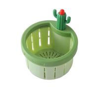 Passoire d'évier en forme de cactus - Récupérateur de vidange de cuisine, panier de filtre alimentaire en silicone, outil d'égouttoir réutilisable | Collecteur de déchets pour appartement