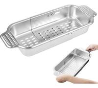 Passoire d'évier extensible - Acier inoxydable - Organisateur de cuisine