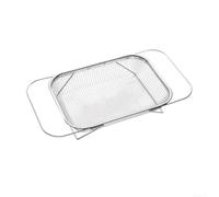 Passoire d'évier extensible en acier inoxydable, panier réglable 31-51,5 cm pour légumes, fruits, égouttoir à mailles fines pliable, organisateur de cuisine pour laver et sécher