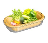 Passoire D'évier - Passoire Alimentaire Rétractable, Panier Réglable Pour Le Rinçage Des Baies Et L'égouttage Des Pâtes | Égouttoir À Vaisselle Pour Lavage De Fruits, Outil De Cuisine Peu Encombrant,