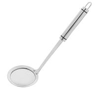 Passoire Écumoire Louche en Acier Inoxydable 304 à Maille fine | Manche Ergonomique Isolé, Filtre Graisses et Mousse, Usage Pro ou Maison, pour Nouilles et Légumes