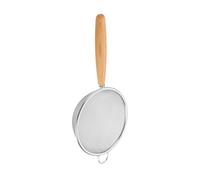 Passoire En Acier Inoxydable 304 - Petite Passoire De Cuisine À Mailles Fines Avec Manche En Bois | Filtrante Durable Pour Thé, Sauce, Farine, Légumes Et Liquides, Facile À Nettoyer