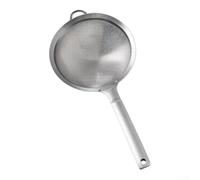 Passoire en maille d'acier inoxydable 316 pour filtrer le jus de soja et la pâtisserie - Tamis fin pour enlever l'huile de bouillon, écumer, outil de cuisine, argent, 32 x 12 cm