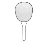 Passoire en maille d'acier inoxydable avec long manche pour pâtes, riz, légumes - Tamis de cuisine fin 30 x 14 cm (gros)