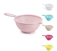 Passoire en plastique pour aliments, pour égoutter les pâtes, spaghetti, riz, salade, légumes, cuisine, loisirs, style 4 (19 cm, rose)