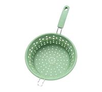 Passoire en silicone robuste avec mailles fines, cuillère filtrante de qualité cuisine, parfaite pour les pâtes, les légumes et les liquides chauds, mailles sans rouille