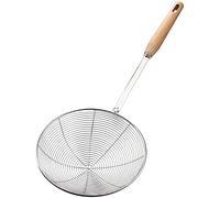 Passoire et cuillère ajourée, écumoire de 18 cm, spatule à frire en acier inoxydable - Grand outil de cuisine
