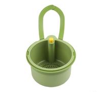 Passoire Évier Silicone avec Pression, Panier Fruits Amovible pour Cuisine, Alimentaire Suspendu Gain de Place, Lavage Légumes pour facile, pour accessoire Organisateur 1 Pièce(Green one)