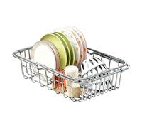 Passoire extensible au-dessus de l'évier en acier inoxydable pour cuisine | Passoire de cuisine pour légumes, fruits, cuisine quotidienne, préparation des repas, taille S