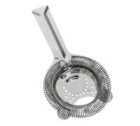 Passoire Hawthorne professionnelle en acier inoxydable 304 avec 2 oreilles et clapet réglable - 10,2 cm - Pour cocktails et boissons parfaits