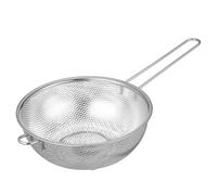 Passoire la Cuisine en Acier Inoxydable 19,2cm à Manche Simple | Petits Trous Serrés, Prise Facile, Rinçage et Égouttage Rapides, pour Fruits et Fruits de Mer