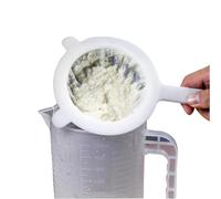 Passoire pour aliments - Facile à nettoyer - Résistante à la chaleur - Cuillère filtrante pour lait de soja - Pour maison, restaurant, café, salle à manger, dortoir, appartement