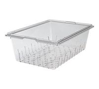 Passoire pour boîtes de rangement alimentaire, compatible avec 45,7 x 66 x 22,9 cm et 38,1 cm, transparent, polycarbonate, Nsf (4 pièces/unité)