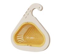 Passoire pour évier, design peu encombrant, 23,9 x 24,5 x 10 cm, passoire d'évier, panier d'angle triangulaire, facile à installer, idéal pour laver les légumes, les fruits, les plats, la maison et la