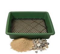 Passoire pour pierres imputres,Passoire à granulés empilable antirouille avec écran en maille,Poêle de prospection d'or | Plantes en pot, passoire, granulés, roche, terre, jardinage