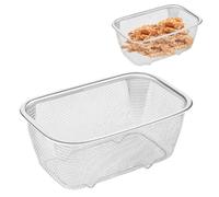Passoire Rectangulaire En Maille D'acier Inoxydable, Panier À Tamis En Acier Inoxydable, Porte-Frites, Tamis Pour Égoutter Les Aliments, À Fruits Et Légumes, Passoire En Métal