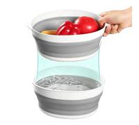 Passoires pliantes pour cuisine - Égouttoir à fruits double couche | Récipient passoire à légumes | Pour Parents Cuisine Quotidienne Préparation Repas Appartement Barbecue Pique-nique Camping-car Chef